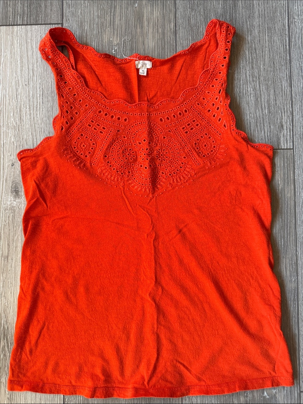 J.Crew Eyelet Chest Tank